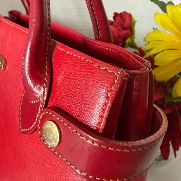 ✋🛑Price Drop ✋🛑AUTHENTIC SANYO SHOKAI BURBERRY LEATHER SHOULDER TOTE BAG. - Picture 6 of 17